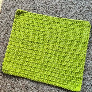 Handmade crochet dishcloth washcloth